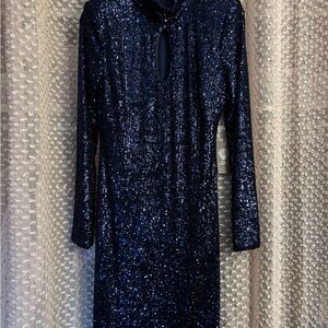 Vince Camuto Midnight Blue Sequin Dress